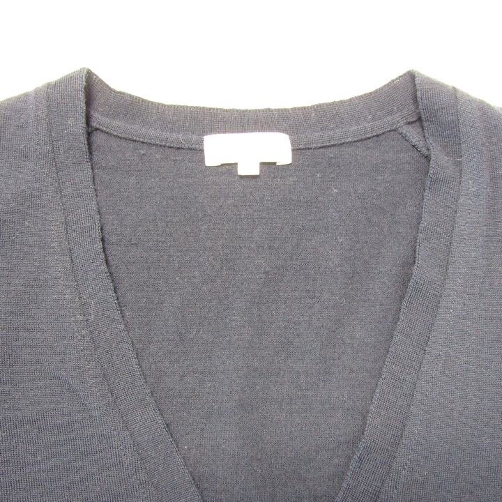 マッキントッシュフィロソフィー カーディガン トップス 長袖 Vネック ウール レディース 38サイズ 紺 MACKINTOSH PHILOSOPHY マッキントッシュフィロソフィー カーディガン トップス 長袖 Vネック