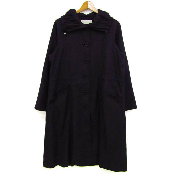 コシノヒロコロングコート ヒロココシノ ステンカラーコート アウター ロングコート レディース