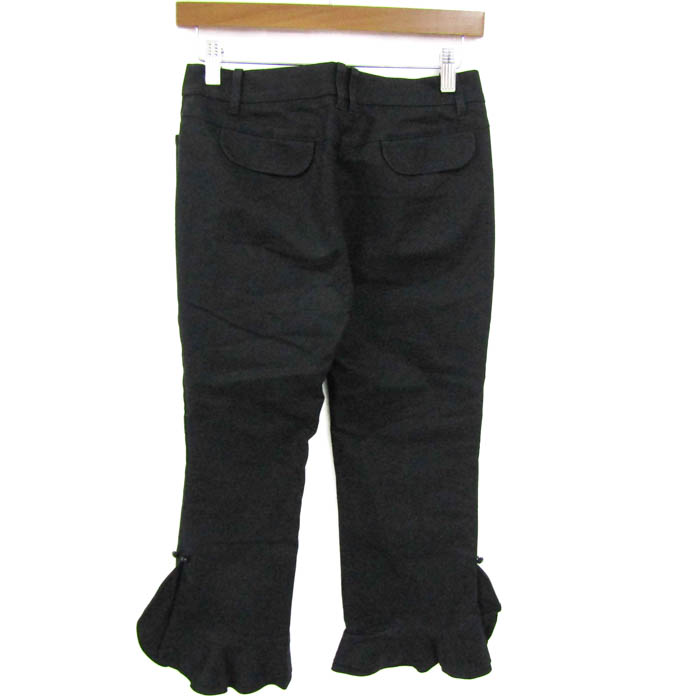 トゥービーシック クロップドパンツ ボトムス 裾フリル ストレッチ