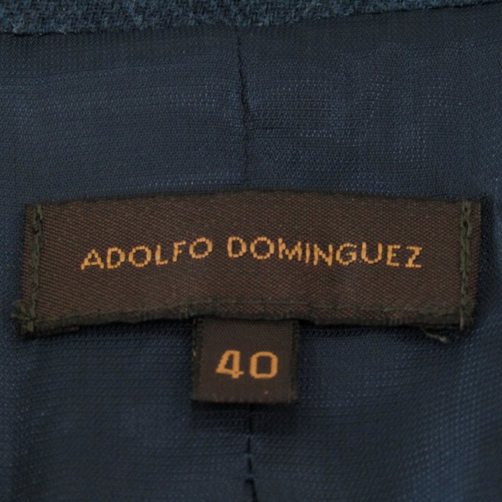 Leather jacket adolfo dominguez レザージャケット レザーのボックスジャケット ブラウン 女性 AD Japan
