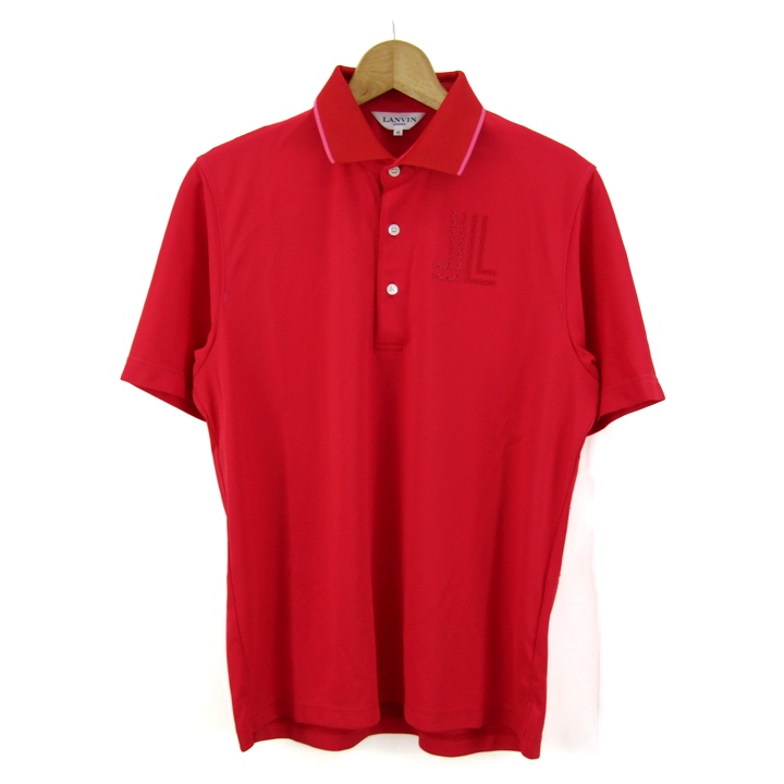 新品40ランバン スポール LANVIN SPORT ニット半袖ポロシャツ LANVIN