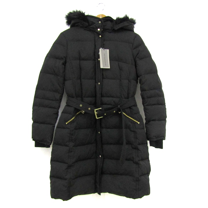ZARA撥水防風フード付きダウンジャケット (ZARA⁄ダウン ZARA ブラック