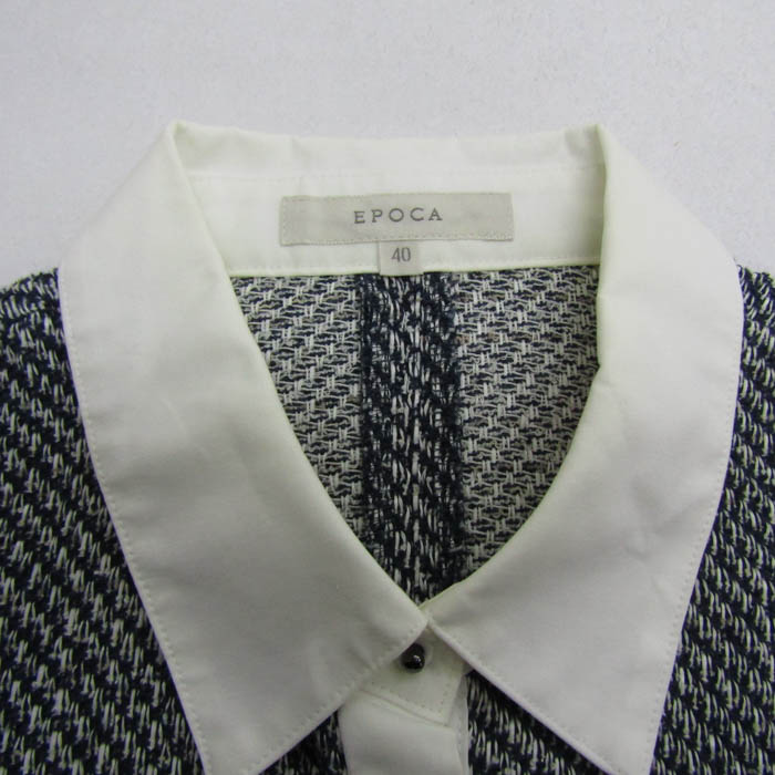 エポカ ブラウス シャツ トップス ノースリーブ コットン リネン