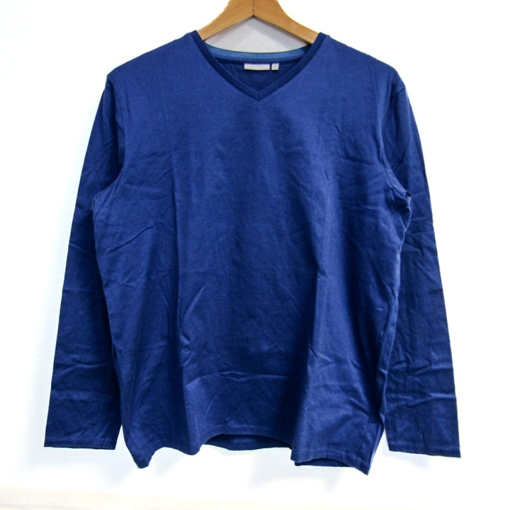 カルバンクライン 長袖Tシャツ トップス Vネック コットン 大きい 