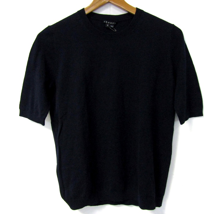 セオリー ニット トップス 半袖 クルーネック カシミヤ混 未使用品 