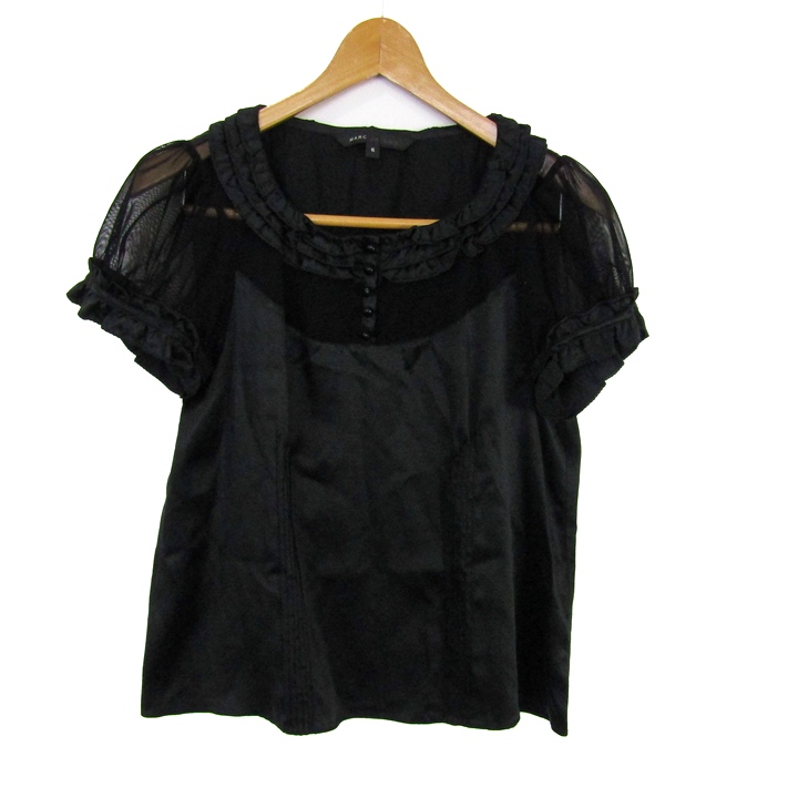 ロエン 長袖Ｔシャツ トップス グラフィックT コットン 未使用品 レディース 42サイズ ブラック ROEN ロエン 長袖Tシャツ トップス グラフィックT コットン 未使用品