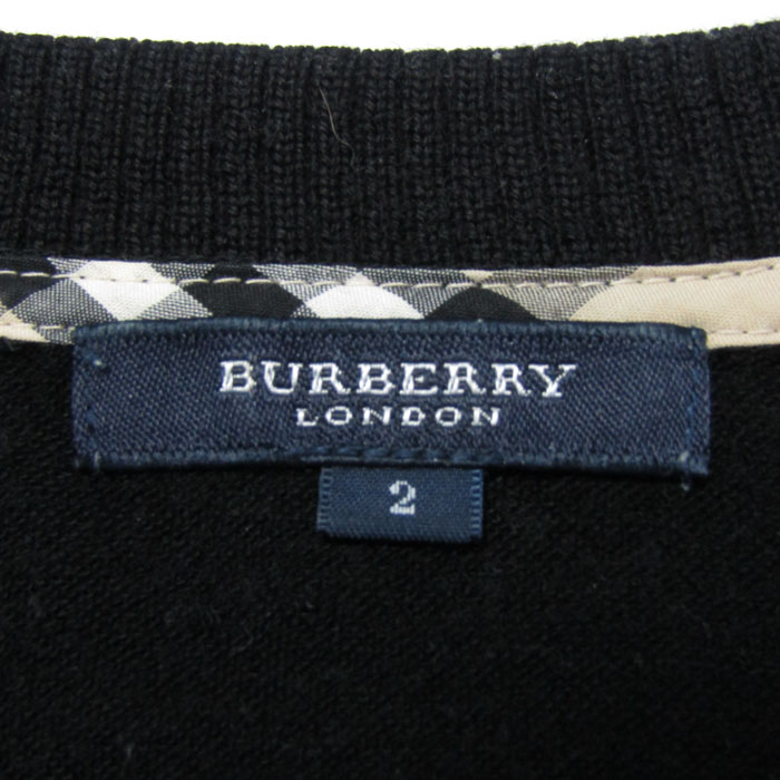 バーバリーブルーレーベル ノバチェック柄タートルネックニット