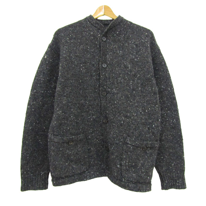 パパス カーディガン トップス 長袖 メランジニット メンズ Mサイズ 