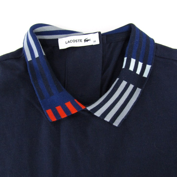 LACOSTE ラコステ 半袖ポロシャツ スキッパー ネイビー36 スキッパー