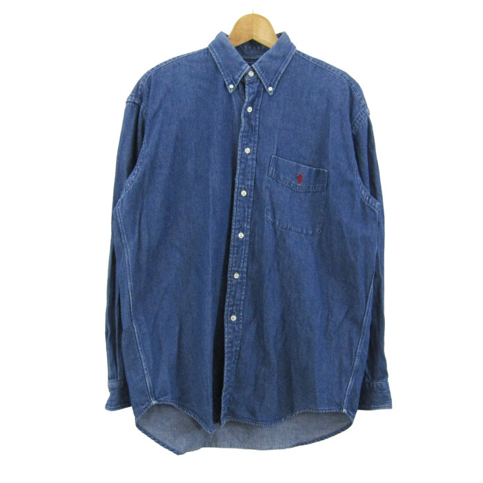 美品 RALPH LAUREN ローレンラルフローレン デニムシャツ 長袖 L POLO RALPH LAUREN（ポロ・ラルフローレン） 【並行輸入品】ラルフ