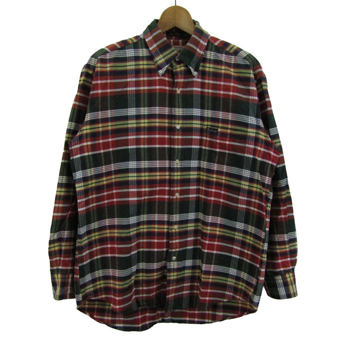 WOOLRICH ウールリッチ ダウン チェック M 黒 美品！WOOLRICHウール 