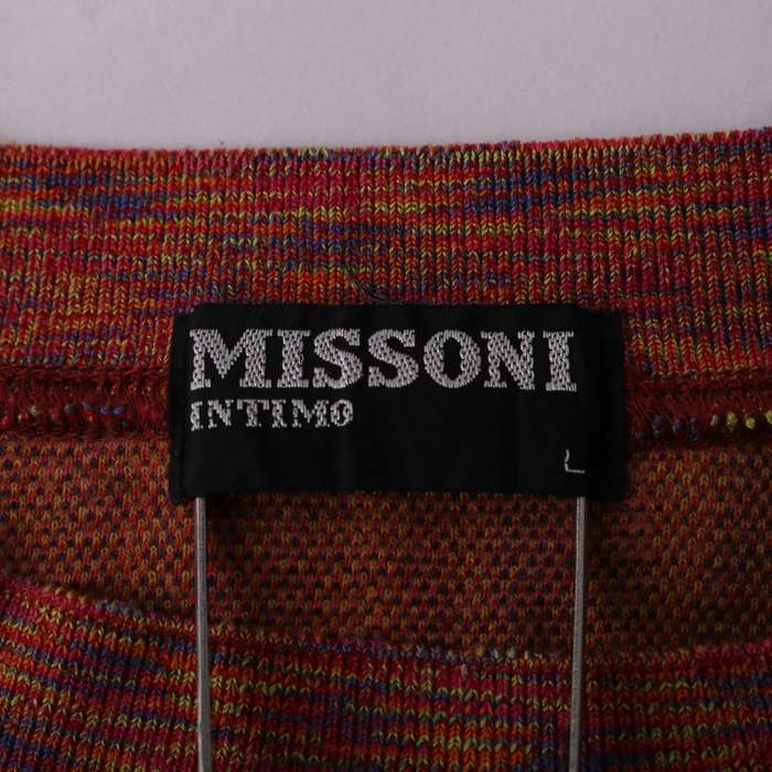 ミッソーニ Tシャツ 長袖 カットソー コットン100％ トップス レディース Lサイズ パープル Missoni 【中古】