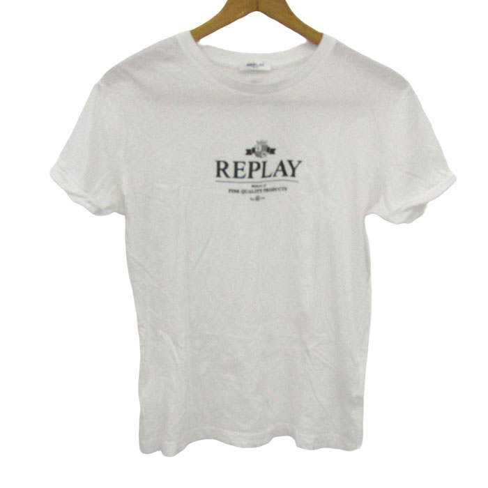 リプレイ 半袖Tシャツ トップス コットン ロゴT レディース XSサイズ 