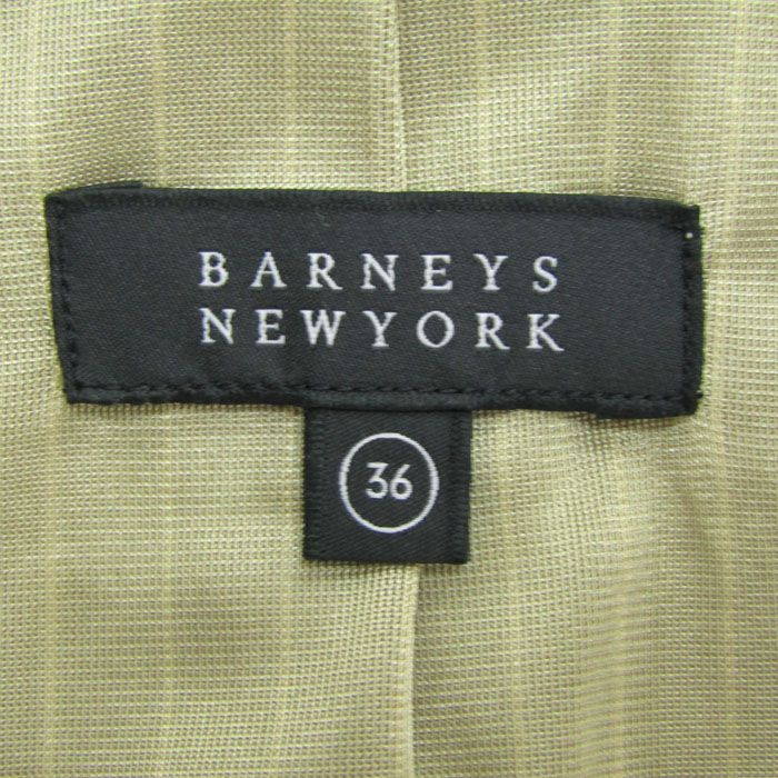 メンズ BARNEYS NEW YORK チェック柄ニットジャケット サイズ50