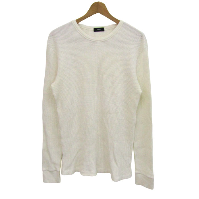 セオリー 長袖Tシャツ トップス クルーネック ワッフルT メンズ M 