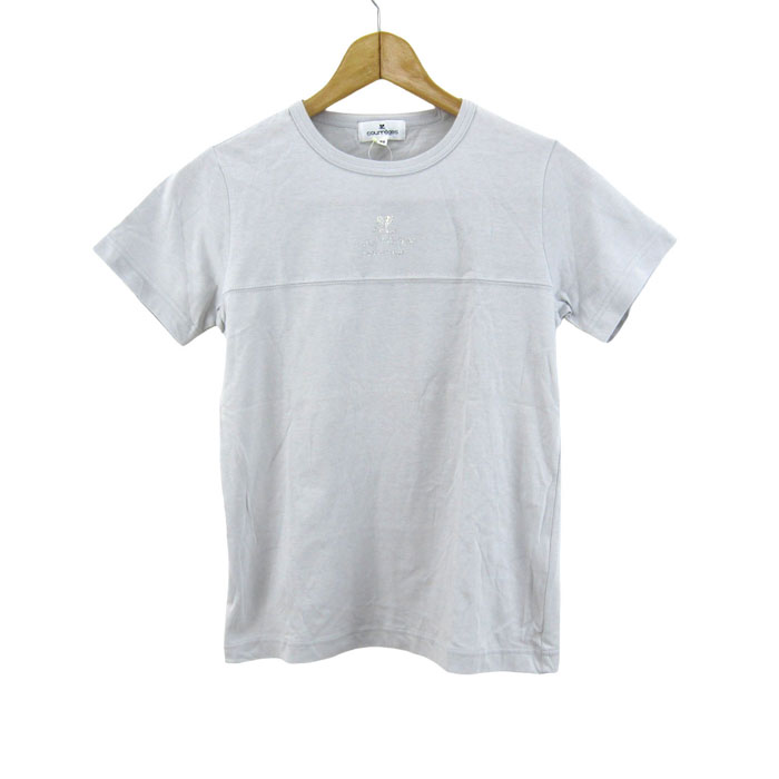 クレージュ 半袖Tシャツ トップス ストレッチ ロゴ レディース 38 