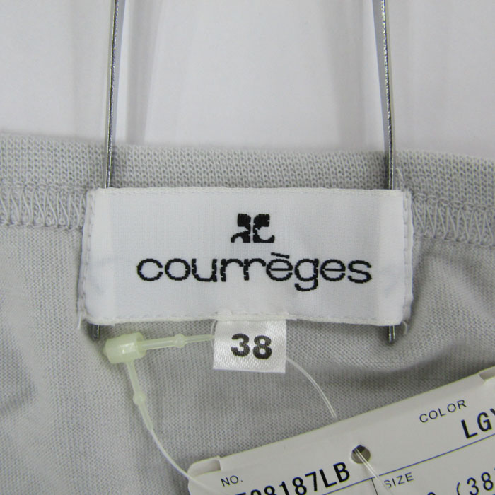 クレージュ 半袖Tシャツ トップス ストレッチ ロゴ レディース 38 