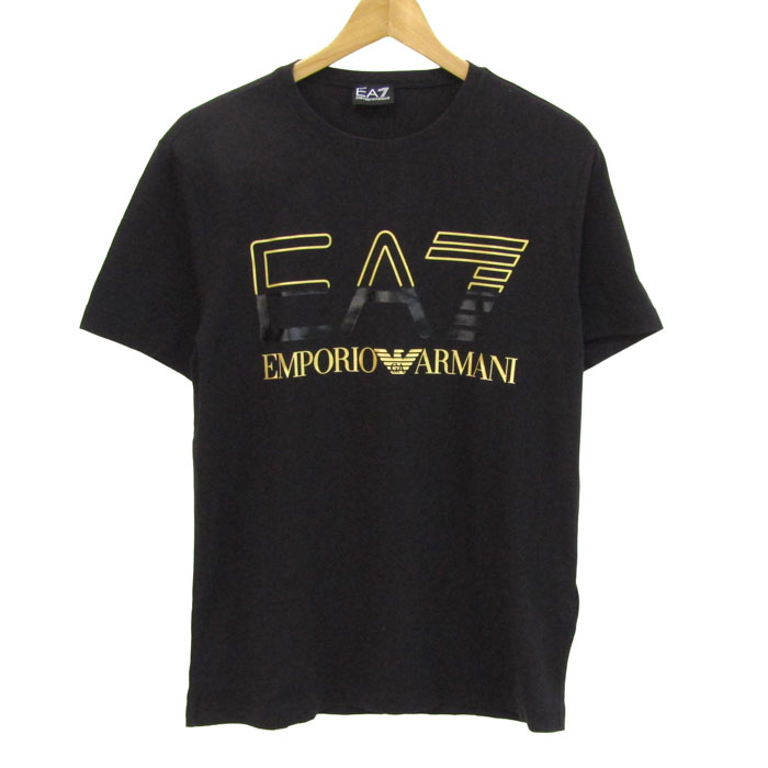 エンポリオ・アルマーニ 半袖Tシャツ トップス ロゴT EA7 メンズ M 