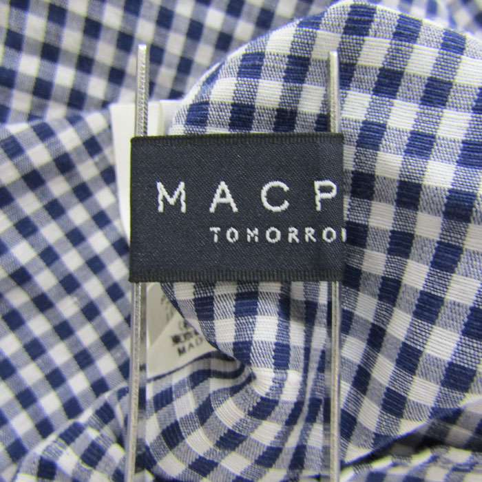 マカフィー ブラウス トップス ギンガムチェック トゥモローランド