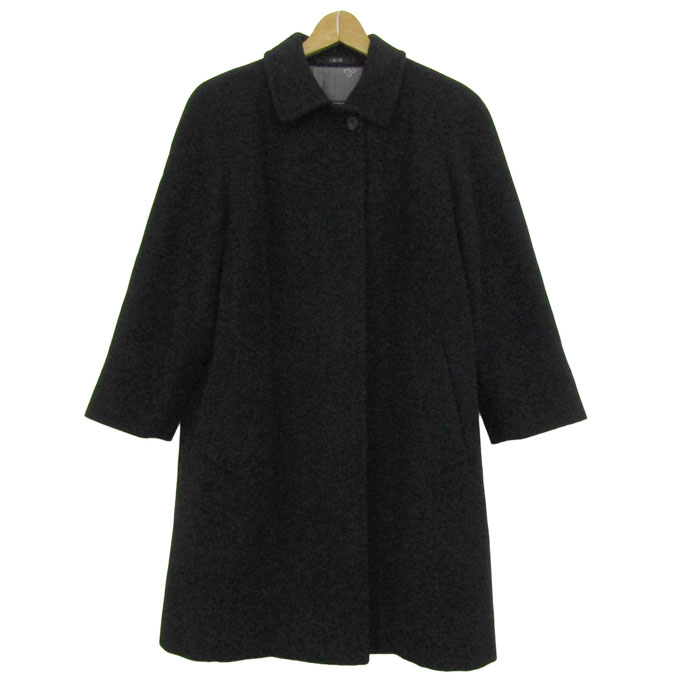 ダックス DAKS チェスターコート ロングコート カシミア混 ブラック 