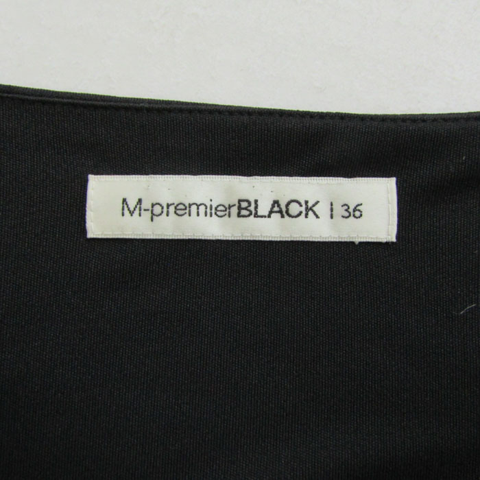 エムプルミエブラック 半袖Tシャツ トップス ギャザー カットソー