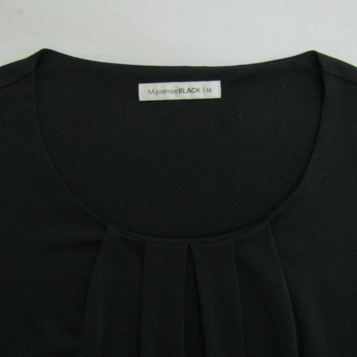 エムプルミエブラック 半袖Tシャツ トップス ギャザー カットソー