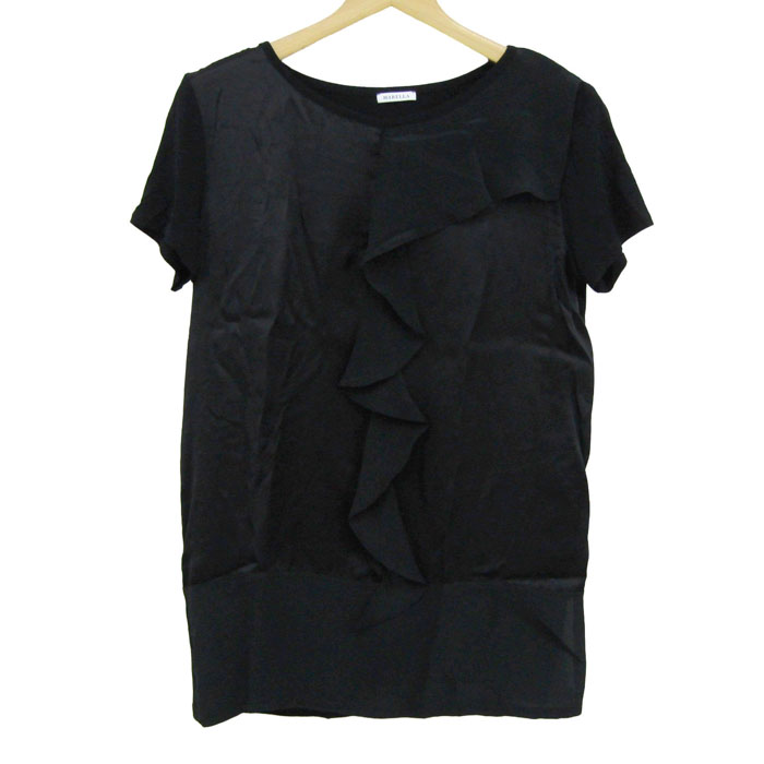 マレーラ 半袖Tシャツ トップス フリル シルク混 レディース Lサイズ 