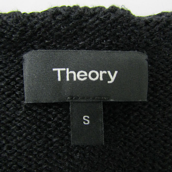 Theory - [新品未使用タグ付き] Theory ウールノースリーブニット セオリー ニット トップス ノースリーブ リネン混 レディース Sサイズ