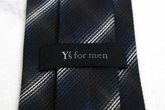 【希少】Y’s for men ネクタイ　ワイズ　ヨウジヤマモト　黒　ロゴ 希少】Y's for men ネクタイ ワイズ ヨウジヤマモト 黒 ロゴ