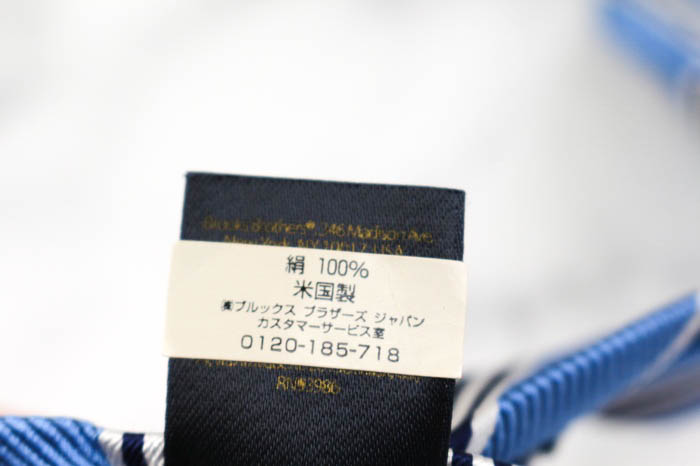 ブルックスブラザーズ ブランド ネクタイ ロゴ ストライプ柄