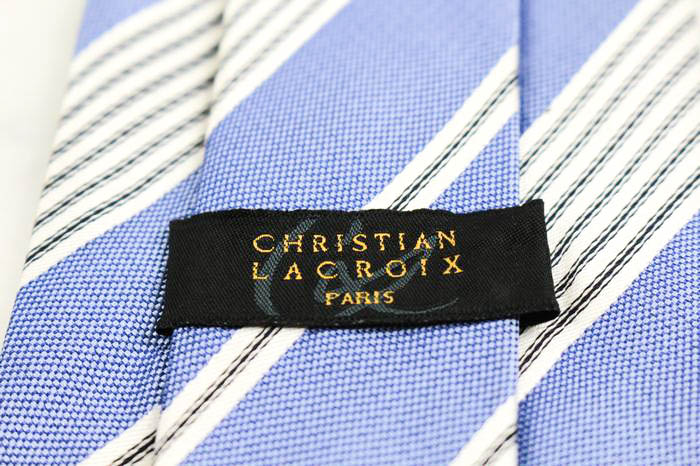 クリスチャンラクロワ ブランド ネクタイ シルク ストライプ柄 伊製生地 PO メンズ ネイビー Christian Lacroix 【中古】｜Christian  Lacroix｜店舗買取｜フォーマルスーツ/小物＞ネクタイ｜USEDのアパレル通販サイト - SMASELL（スマセル）