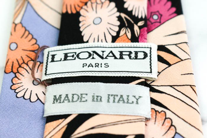 レオナール ブランド ネクタイ シルク 花柄 未使用タグ付 PO メンズ ブラック LEONARD 【中古】｜LEONARD｜店舗買取｜フォーマルスーツ/小物＞ネクタイ｜USEDのアパレル通販サイト  - SMASELL（スマセル）