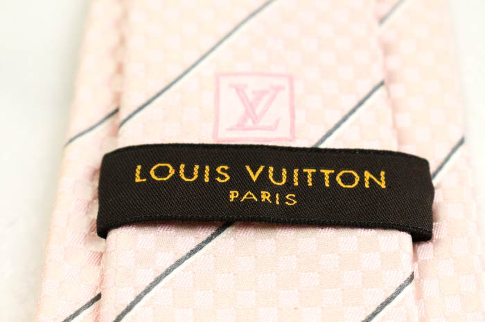 louis オファー vuitton ストライプ柄 シルクネクタイ