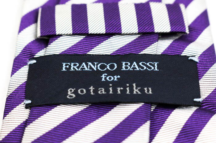 BEAMS F（ビームスF）FRANCO BASSI / シルク 小紋柄 ジャカード
