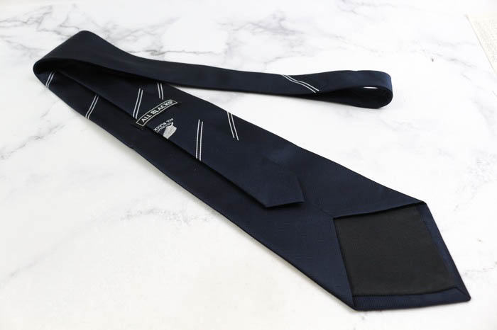 オールブラックス ブランド ネクタイ ロゴ ストライプ柄 パネル