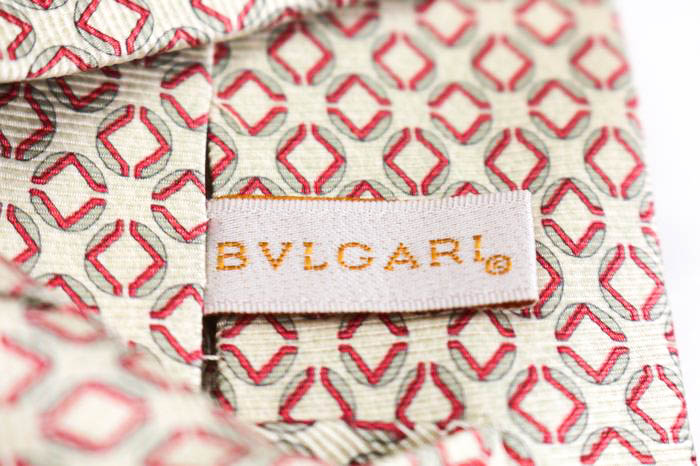 美品 ″BVLGARI″ ブルガリ スイカ セッテピエゲ ネクタイ 810459