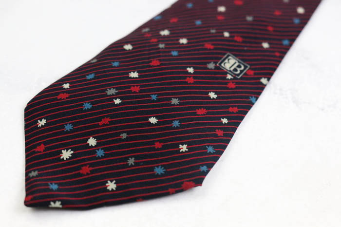 バレンシアガ ブランド ネクタイ シルク 小紋柄 西陣 PO メンズ 