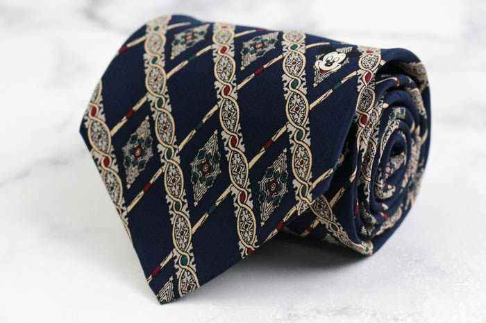 東京ディズニーリゾート ブランド ネクタイ シルク 格子柄 チェック柄