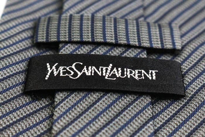 Yves Saint Laurent イヴ・サンローラン ストライプ ネクタイ YVES SAINT LAURENT イヴ・サンローラン ネクタイ レジメンタル