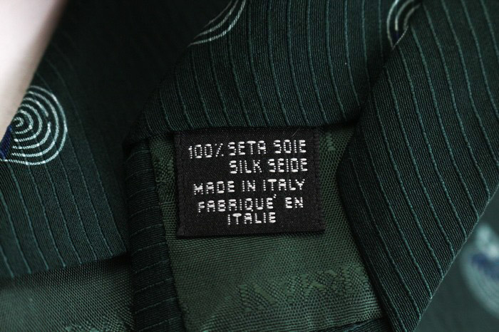 美品 ジョルジオアルマーニ ネクタイ シルク 格子模様 無地系 緑 GM000802_TE16571_FC099_D_FW202