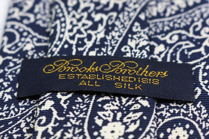 海外最新 ブルックスブラザーズ ブランド ネクタイ 総柄 ペイズリー 幾何学模様 シルク PO メンズ ネイビー Brooks Brothers 【中古】｜Brooks  Brothers｜店舗買取｜フォーマルスーツ/小物＞ネクタイ｜USEDのアパレル通販サイト - SMASELL（スマセル） 小物