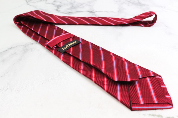 ポールスチュアート ブランド ネクタイ シルク ストライプ柄 ライン柄