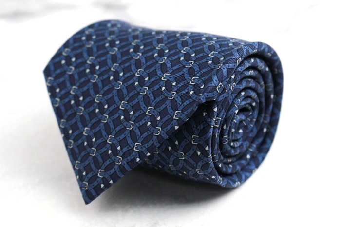 エルメス ブランド ネクタイ シルク 小紋柄 総柄 高級 PO メンズ