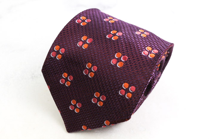 Ermenegildo Zegna ネクタイ ブラウン ドット パターン柄 Ermenegildo Zegna ネクタイ ブラウン ドット パターン柄 - メルカリ