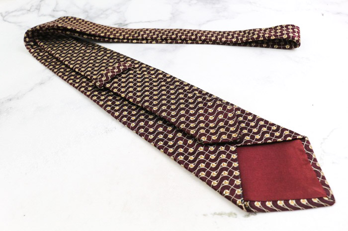 【未使用】FRANCO BASSI　ネクタイ　タグ付き　小紋柄　グリーン 正規品】FRANCO BASSI（フランコバッシ）シルクネクタイ | 小紋柄