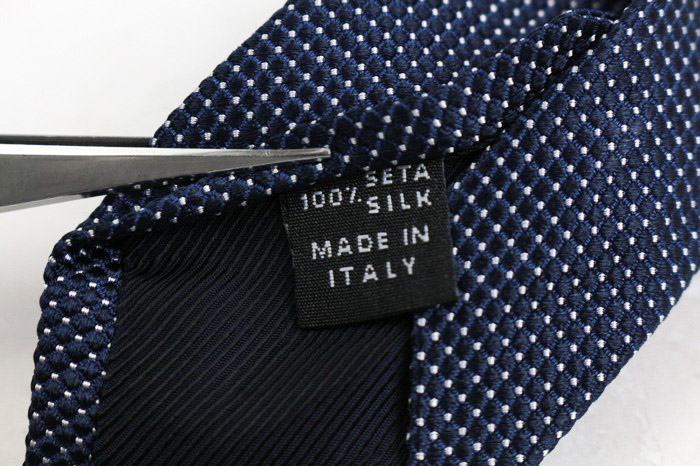 ルイジボレッリ ブランド ネクタイ 総柄 ドット シルク イタリア製 PO  