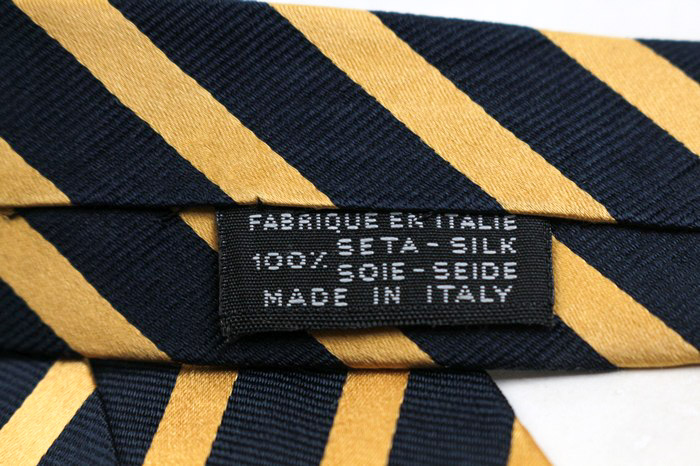 CHANEL』シャネル ストライプ柄 シルクネクタイ