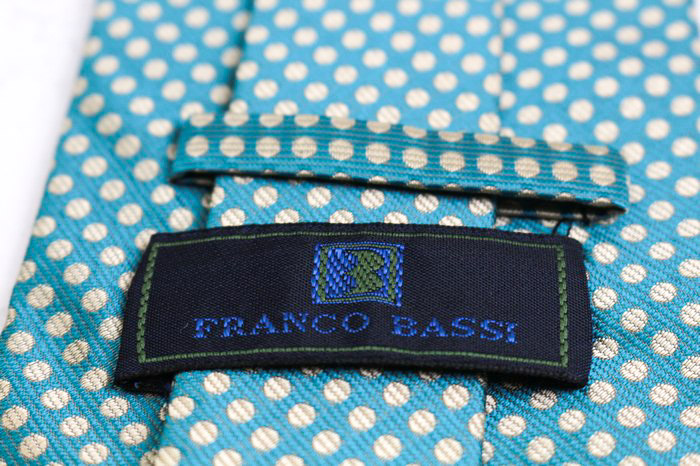 定価18700円の6割引イタリア製新品タグ付フランコバッシ絹ネクタイ茶シルク FRANCO BASSI ( フランコバッシ ) ネクタイ ブラウン ソリッド