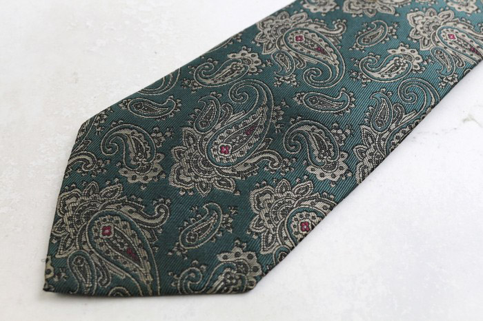 ステファノリッチ ブランド ネクタイ 総柄 ペイズリー 幾何学模様