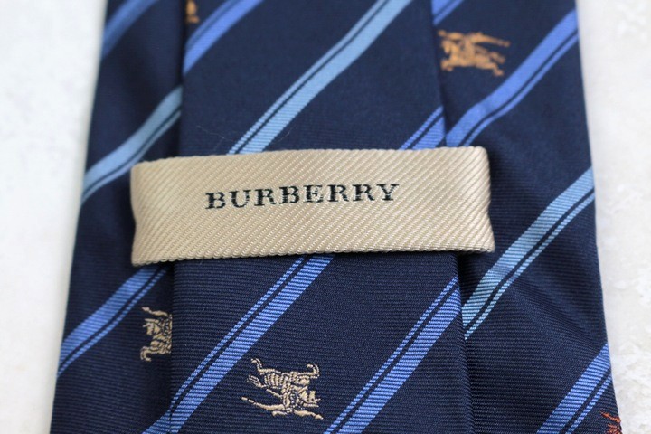 未使用級　BURBERRY　ネクタイ　チェック　ネイビー　ビジネス　ホースロゴ 楽天市場】【最大5,000円OFFクーポン配布中】バーバリー